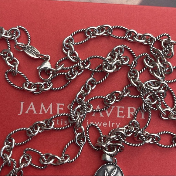James Avery oval  twisted wire necklace - Picture 7 of 7